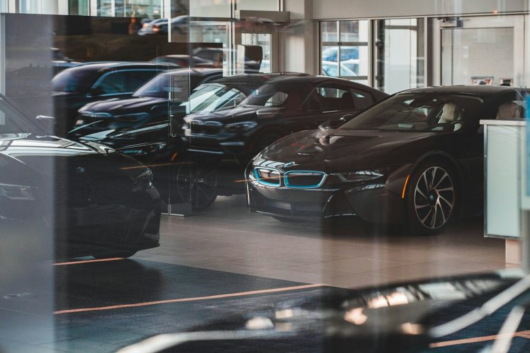 Cars in a parking lot